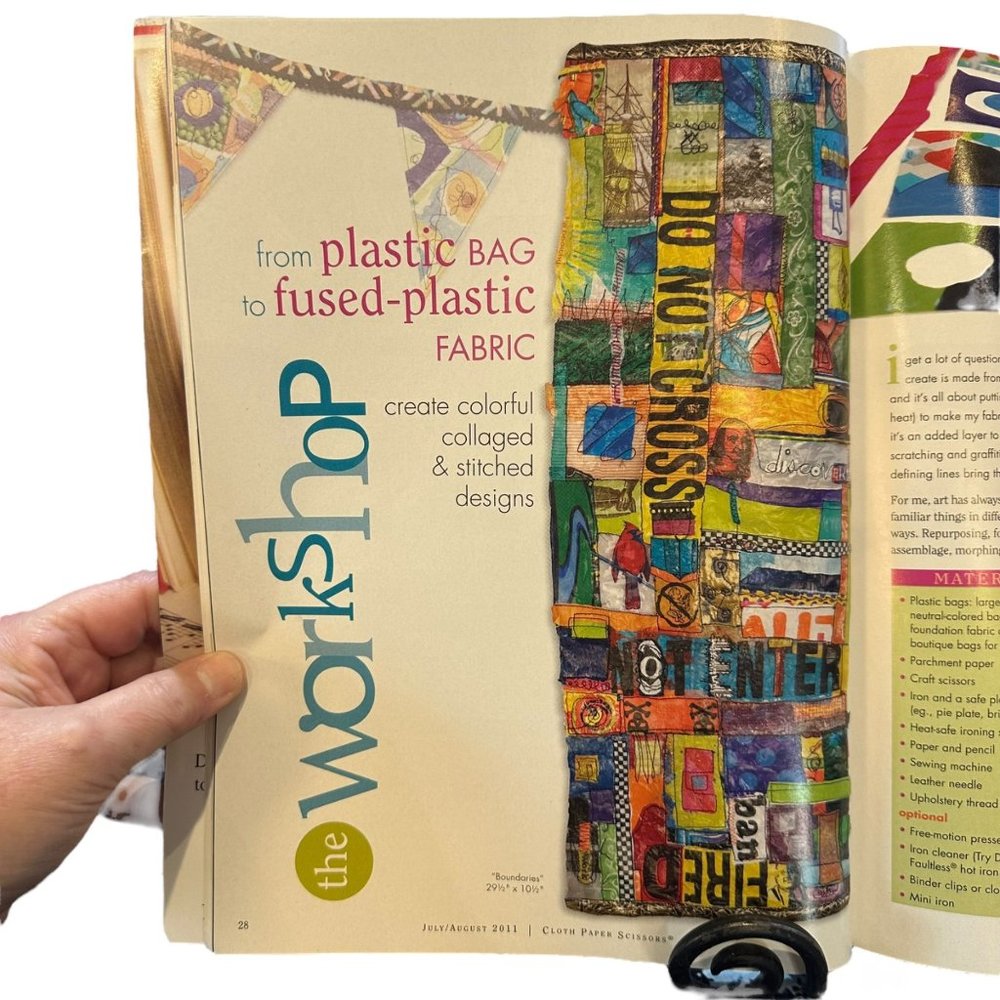 Cloth Paper Scissor Collage Mixed Media Artistic Discovery 3 Magazine Set Craft - Picture 5 of 16